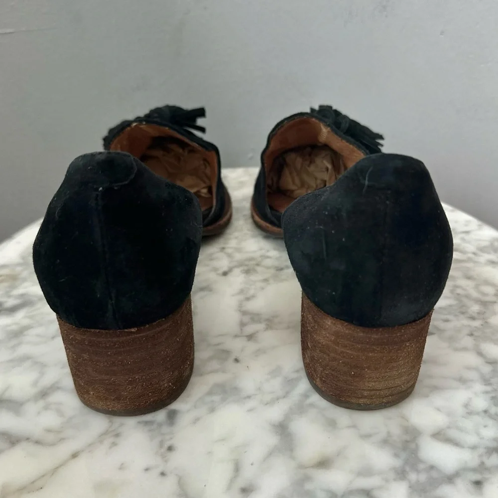 Jeffrey Campbell x Free People Charles Tassel Loafers Suede Slip-On Size 7